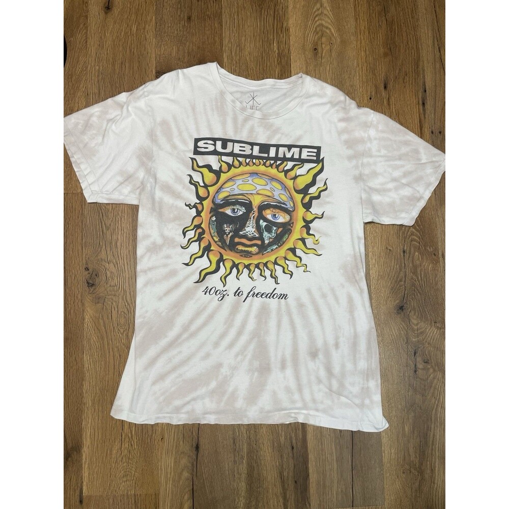 Sublime 40oz To Freedom Tie Dye T Shirt Men's Large Band Tee Life Clothing 2020